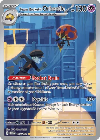 Team Rocket's Orbeetle (198/182) DESTINED RIVALS