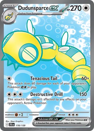 Dudunsparce EX (178/159) JOURNEY TOGETHER