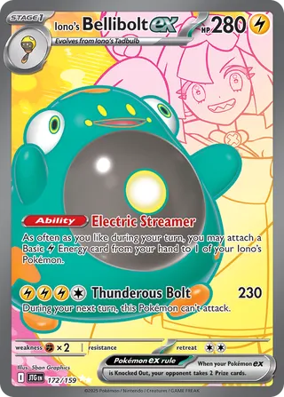 Iono's Bellibolt EX (172/159) JOURNEY TOGETHER