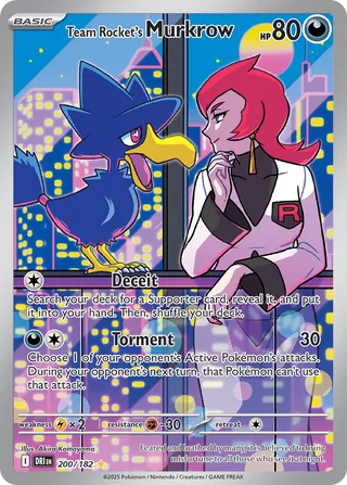 Team Rocket's Murkrow (200/182) DESTINED RIVALS